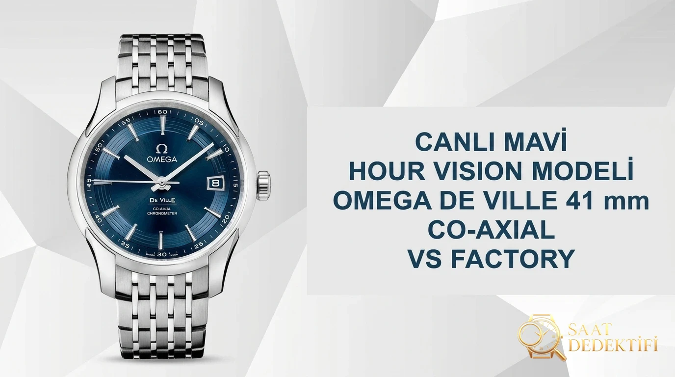 VS Factory Omega De Ville Bright Blue: 8500 mekanizması ile orijinalin detaylı karşılaştırmalı incelemesi - Kasa Profili ve Kurma Kolu İncelemesi