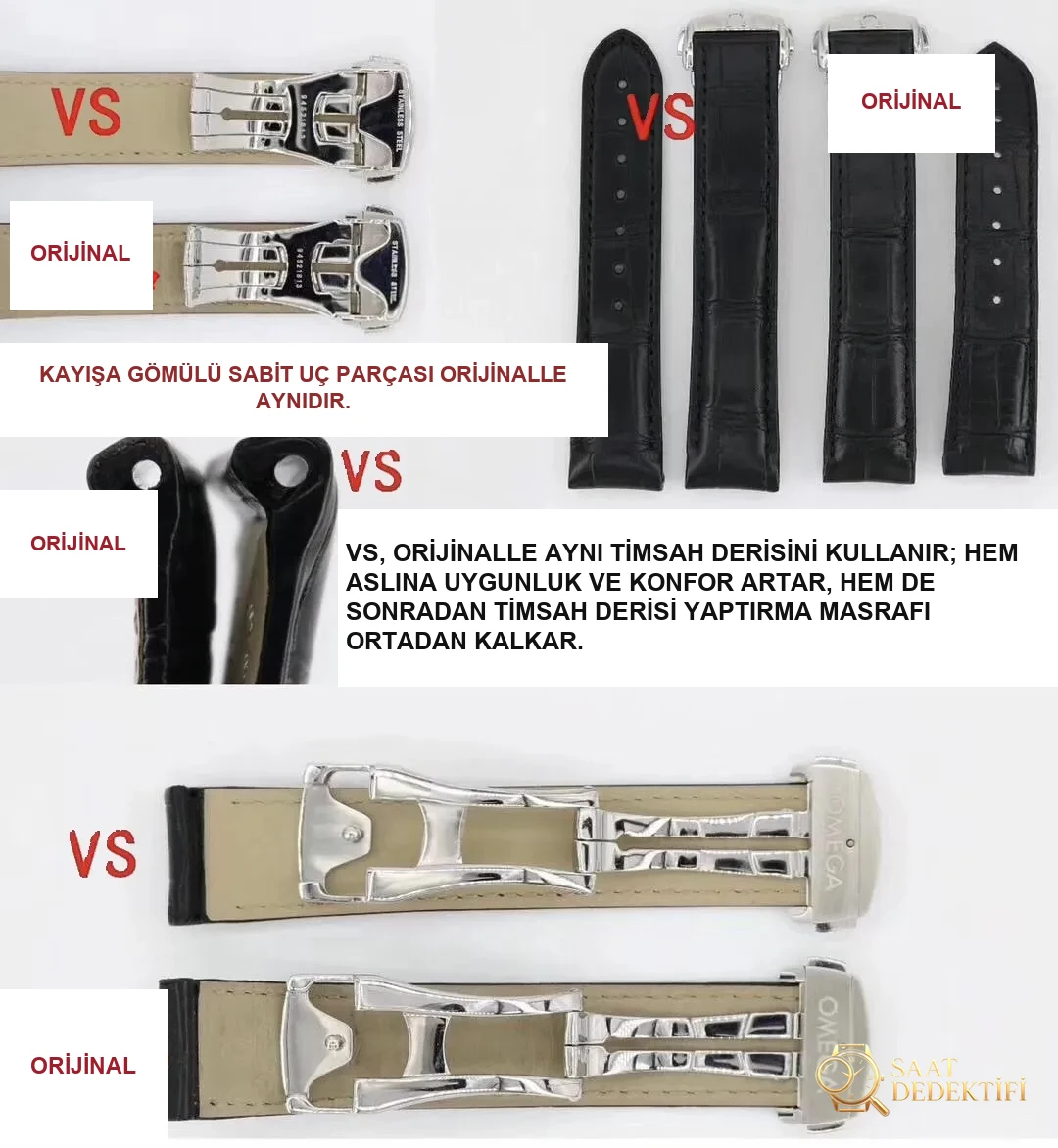 VS Factory Omega De Ville Bright Blue: 8500 mekanizması ile orijinalin detaylı karşılaştırmalı incelemesi - Kasa Çeliği ve Polisaj Kalitesi