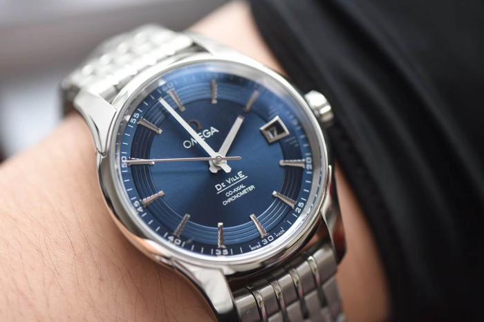 VS Factory Omega De Ville "Bright Blue" bir bakışta sahte belli olur mu — 1. fotoğraf