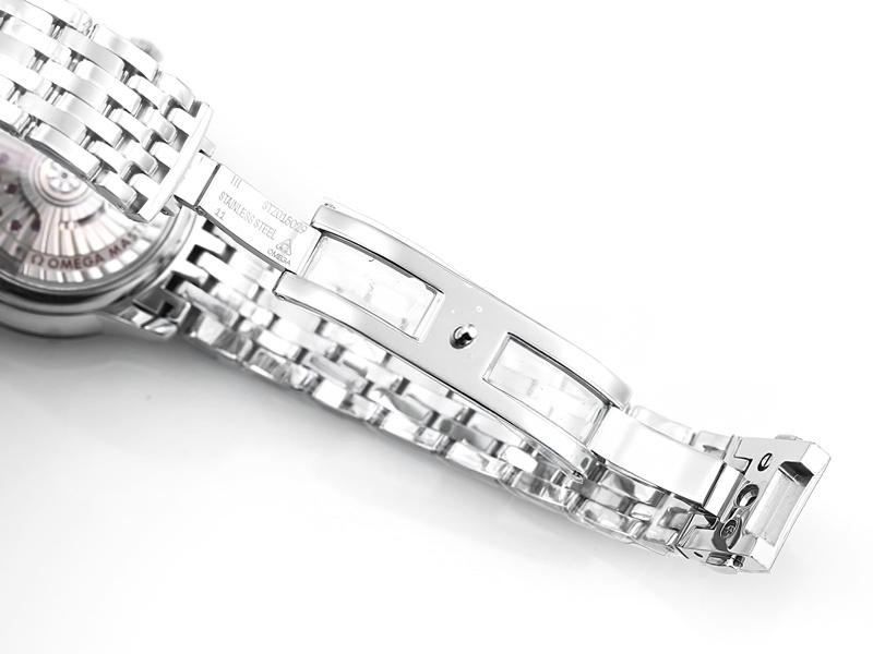 VS Factory Omega De Ville kadın modeli, yeşil kadran, altın akrep ve yelkovan, altın saat işaretli replika kol saati - VS Saat — 9. fotoğraf