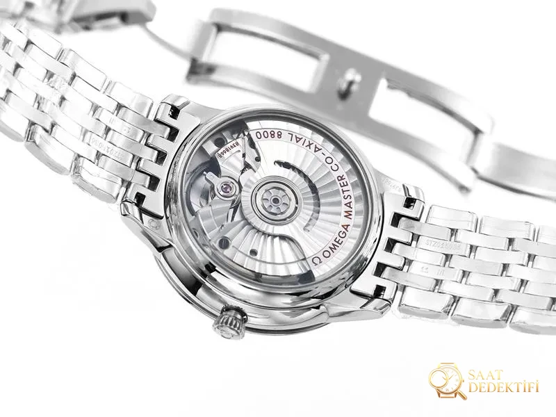 VS Factory Omega De Ville kadın pembe kadranlı replika kol saati - VS saat - Fosfor ve Super-LumiNova Gece Görünümü