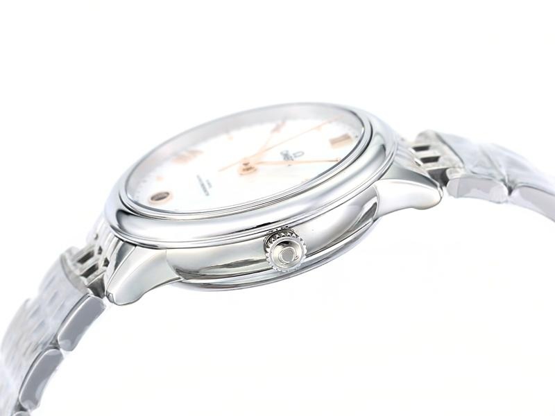 VS Factory Omega De Ville Kadın Sedef Kadranlı Roze Model Replika Kol Saati - VS Saat — 5. fotoğraf