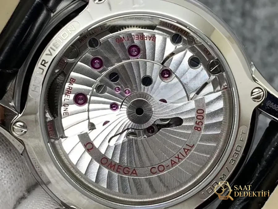 VS Factory Omega De Ville [Parlak Beyaz] 8500 model replika kol saati - VS Watch - Makro Kadran ve İndeks İşçiliği