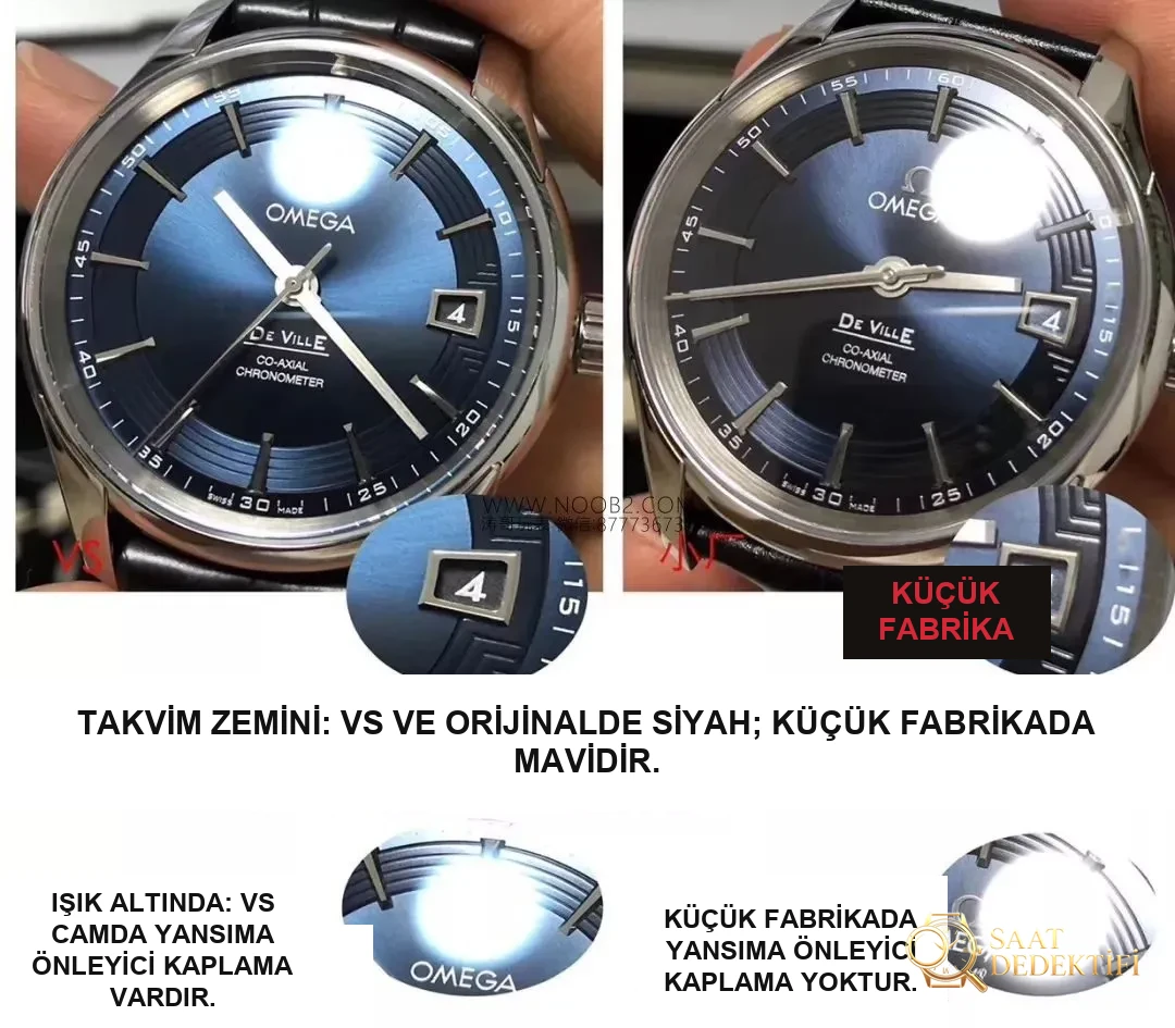 VS Factory Omega De Ville Brilliant Blue 41 mm comparative review: How to distinguish the small factory product at first glance - Bracelet, Clasp and Clip Mechanism