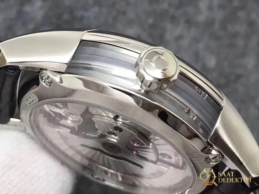 VS Factory Omega De Ville [Parlak Mavi] 8500 Replika Saat - VS Saat - Arka Kapak ve Mekanizma Detayı