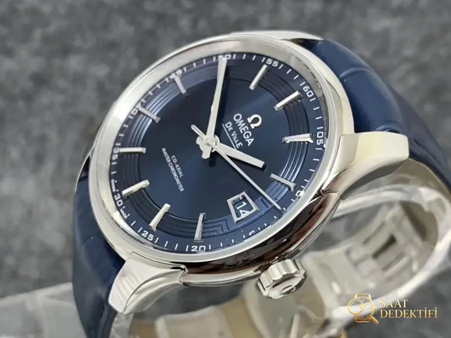 VS Factory Omega De Ville [Bright Blue] 8900 Replica Watch - VS Watch - Case Profile and Crown Review