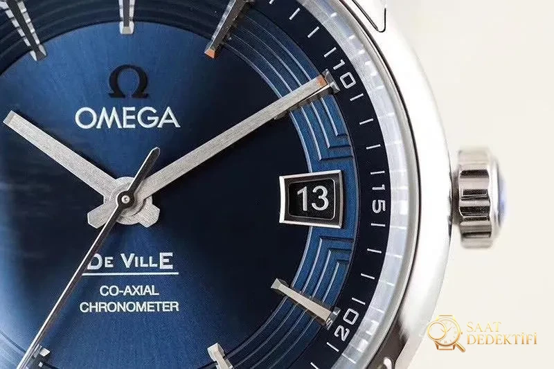 VS Factory Omega De Ville Parlak Mavi orijinal karşılaştırması - Arka Kapak ve Mekanizma Detayı