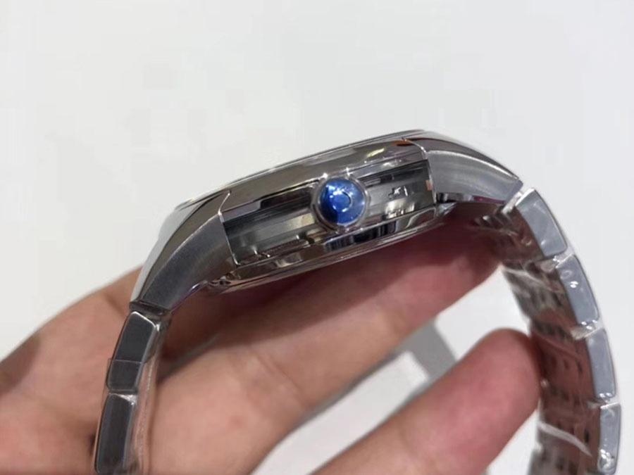 VS Factory Omega De Ville [Parlak Siyah] 8500 model replika kol saati - VS saat — 5. fotoğraf