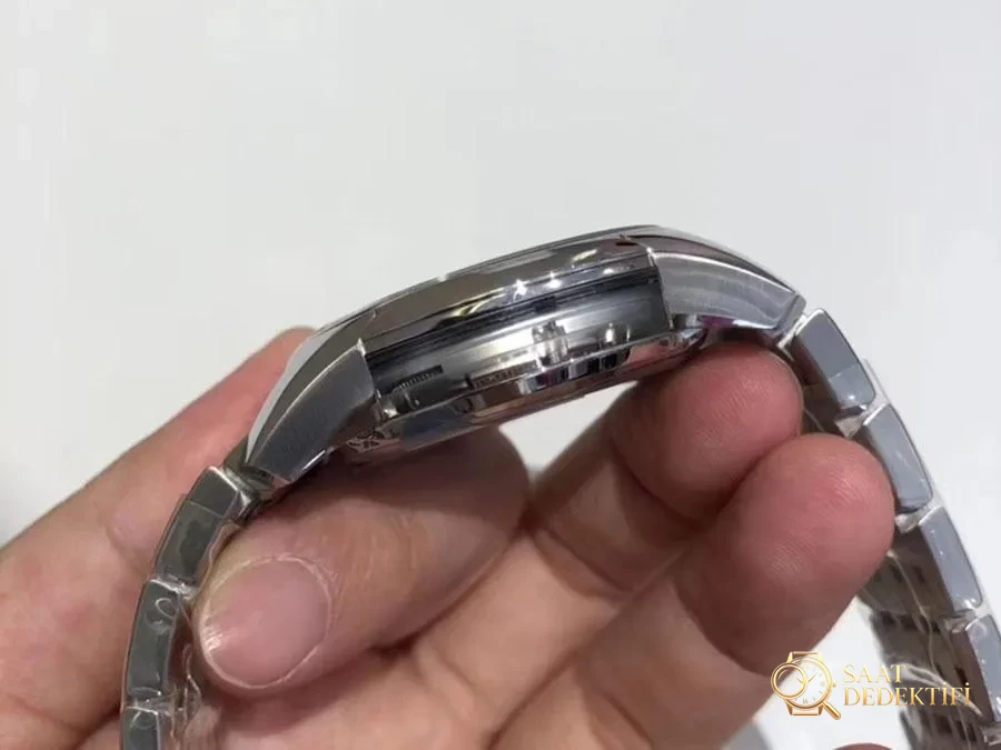 VS Factory Omega De Ville [Parlak Siyah] 8500 model replika kol saati - VS saat - Makro Kadran ve İndeks İşçiliği