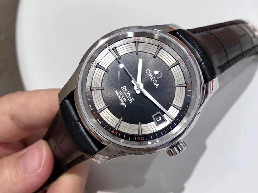VS Factory Omega De Ville [Parlak Siyah] 8500 replika saat - VS Saat — 2. fotoğraf