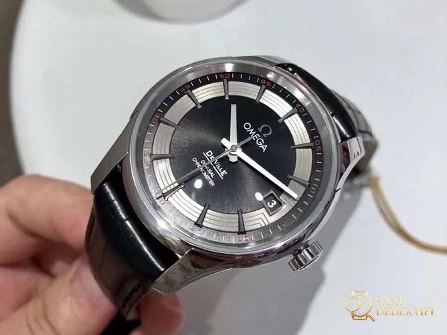VS Factory Omega De Ville [Parlak Siyah] 8500 replika saat - VS Saat - Kasa Profili ve Kurma Kolu İncelemesi