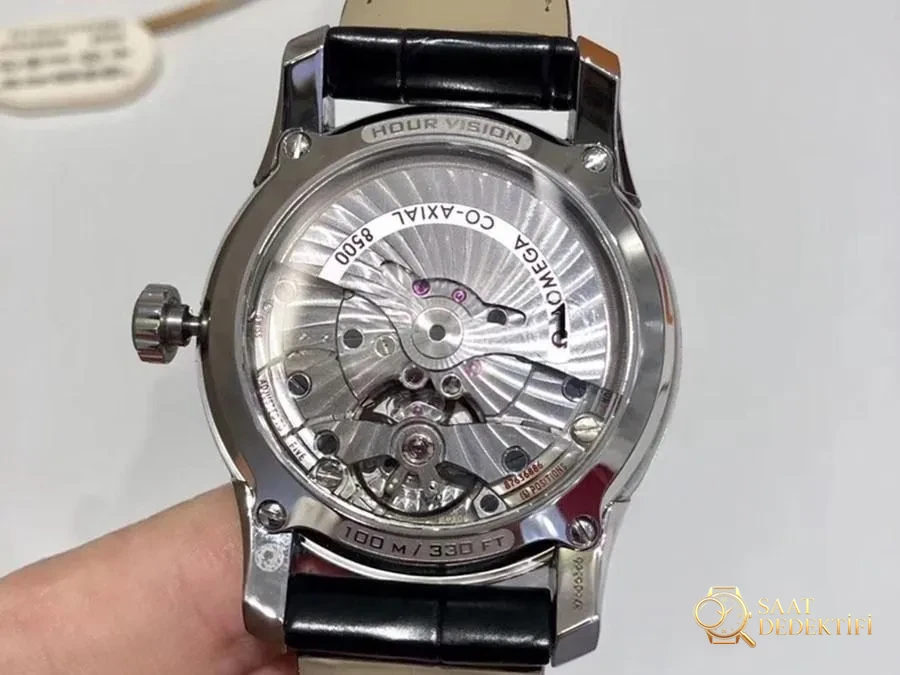 VS Factory Omega De Ville [Parlak Siyah] 8500 replika saat - VS Saat - Bilezik, Toka ve Klips Mekanizması