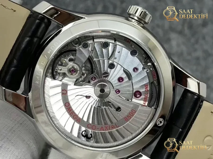 VS Factory Omega De Ville série cadran bleu bracelet en cuir réplique montre-bracelet - VS Watches - Macro Dial and Index Workmanship