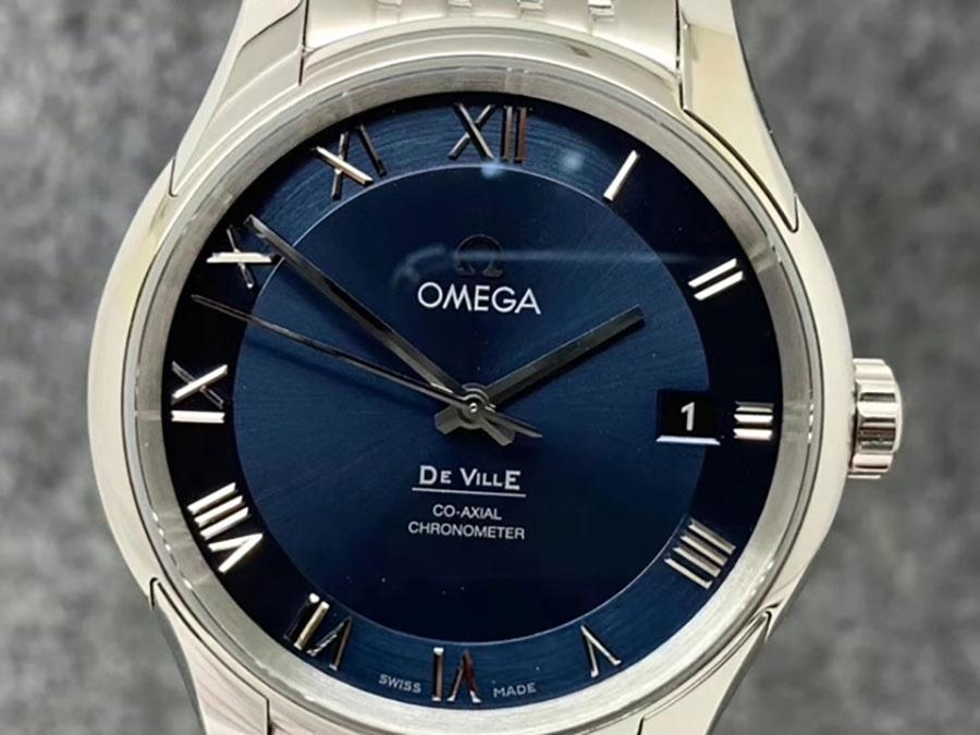 VS Factory Omega De Ville Serisi Mavi Kadranlı Replika Kol Saati - VS Saat — 1. fotoğraf