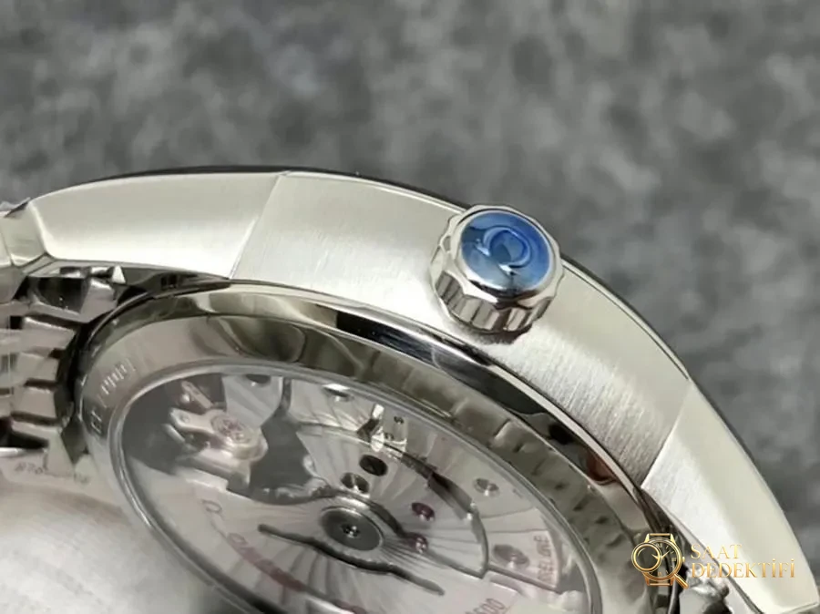 VS Factory Omega De Ville Serisi Siyah Kadran Replika Saat - VS Saat - Arka Kapak ve Mekanizma Detayı