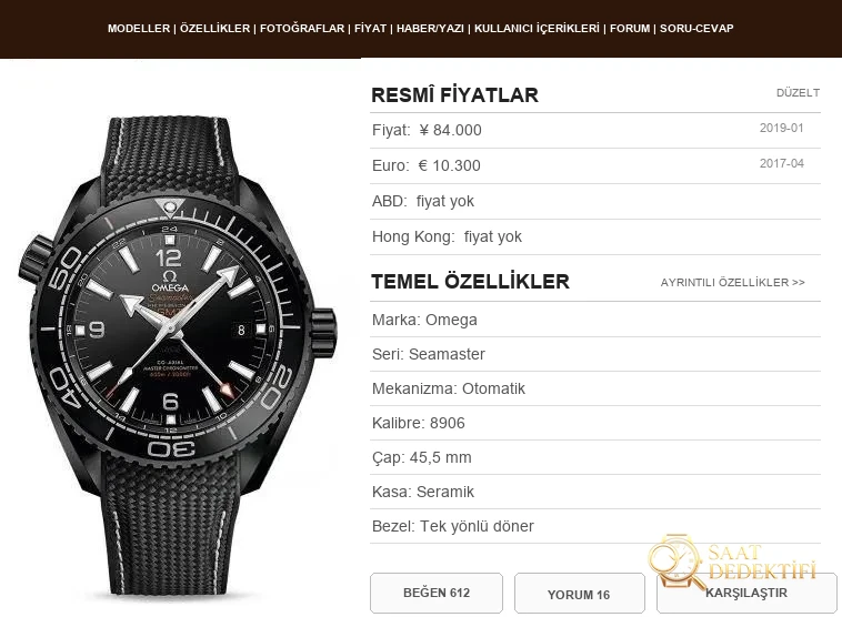 VS Factory Omega Deep Black Seamaster Planet Ocean 600M seramik saat nasıl? Orijinalle karşılaştırmalı inceleme var mı? - Arka Kapak ve Mekanizma Detayı