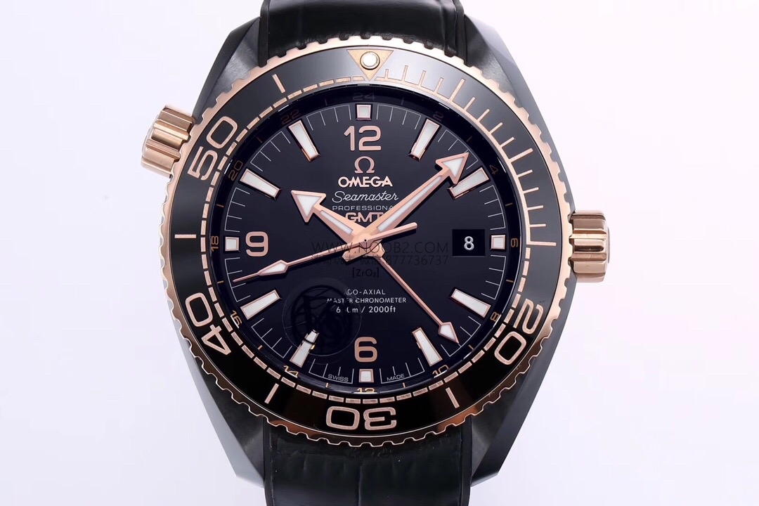 VS Factory Omega Deep Sea King Rose Gold Seamaster 600 GMT Replika Saat Gerçek Çekim İncelemesi — 2. fotoğraf