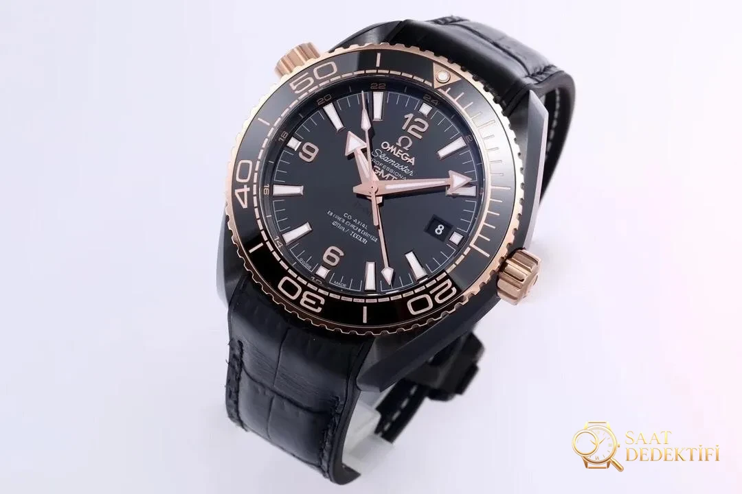VS Factory Omega Deep Sea King Rose Gold Seamaster 600 GMT Replika Saat Gerçek Çekim İncelemesi - Kasa Profili ve Kurma Kolu İncelemesi