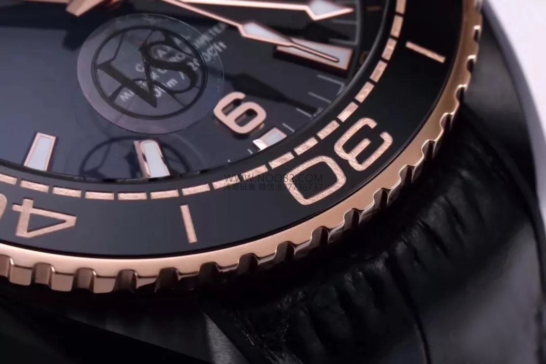 VS Factory Omega Deep Sea King Rose Gold Seamaster 600 GMT Replika Saat Gerçek Çekim İncelemesi — 5. fotoğraf
