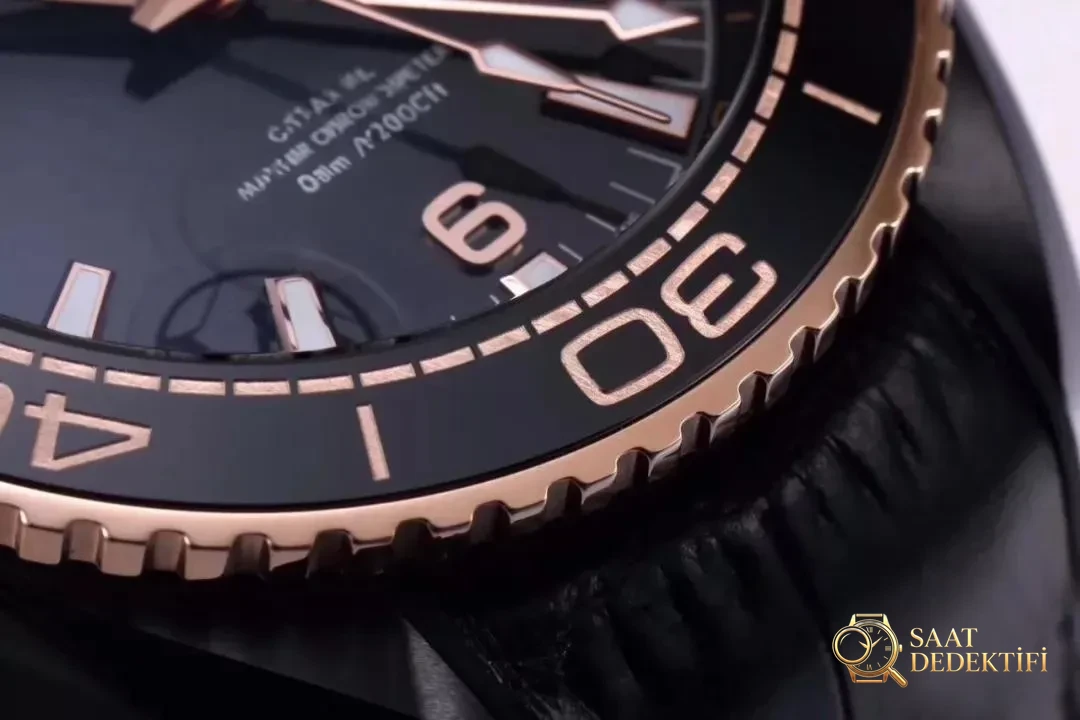VS Factory Omega Deep Sea King Rose Gold Seamaster 600 GMT Replika Saat Gerçek Çekim İncelemesi - Bilezik, Toka ve Klips Mekanizması