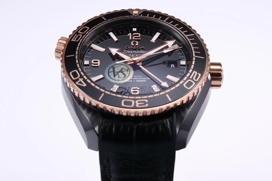 VS Factory Omega Deep Sea King Rose Gold Seamaster 600 GMT Replika Saat Gerçek Çekim İncelemesi — 6. fotoğraf