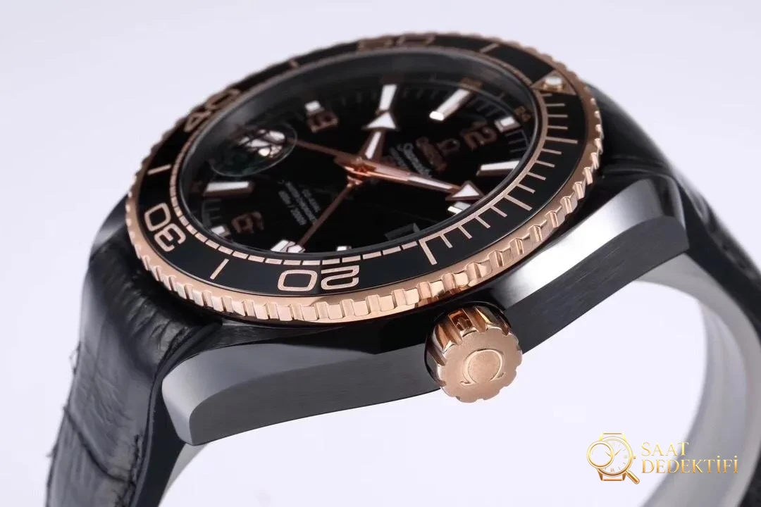 VS Factory Omega Deep Sea King Rose Gold Seamaster 600 GMT Replika Saat Gerçek Çekim İncelemesi - Klips Kilidi ve Lazer Damgalar