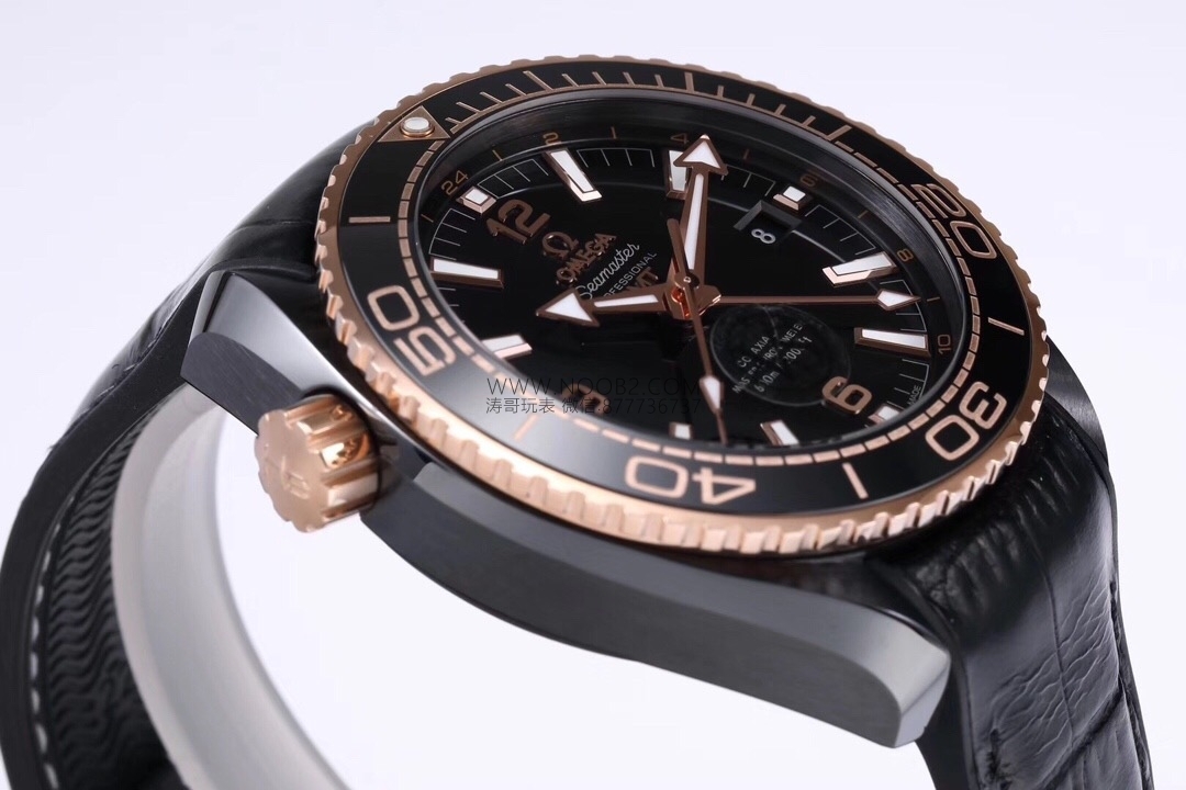 VS Factory Omega Deep Sea King Rose Gold Seamaster 600 GMT Replika Saat Gerçek Çekim İncelemesi — 8. fotoğraf