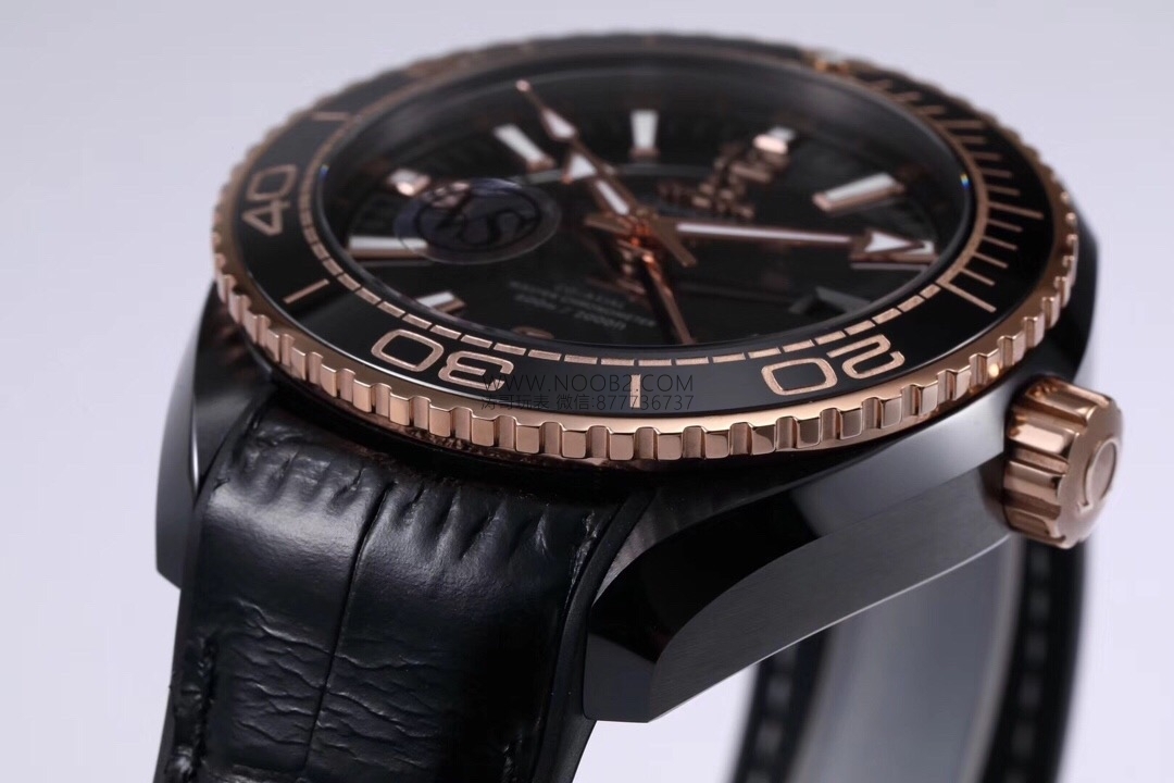 VS Factory Omega Deep Sea King Rose Gold Seamaster 600 GMT Replika Saat Gerçek Çekim İncelemesi — 9. fotoğraf