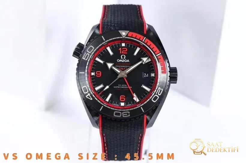VS Factory Omega Deep Sea of Red Seamaster 600 tam seramik saatin işçiliği nasıl? - Bilekte Duruş ve Kasa Orantısı