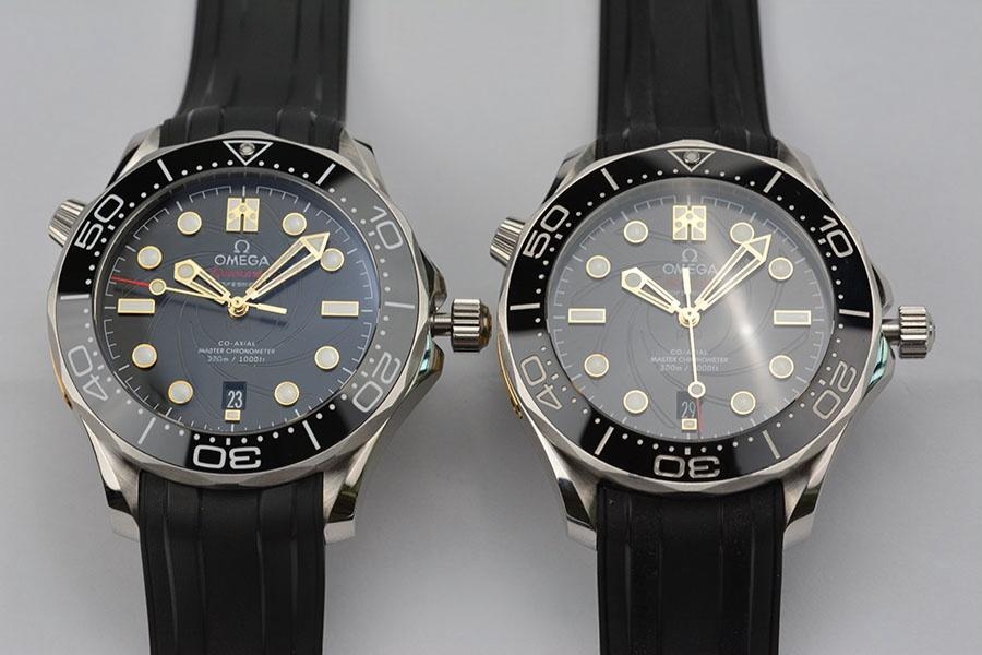 VS Factory Omega Replika Saat Piyasa Versiyonlarıyla Karşılaştırma - Seamaster 300 James Bond Limitli Sürüm — 1. fotoğraf