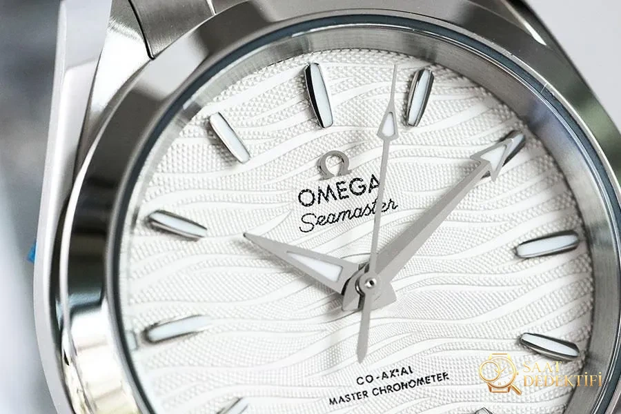VS Factory Omega Seamaster 150 wave white replica wristwatch - 34 mm model - Case Profile and Crown Review