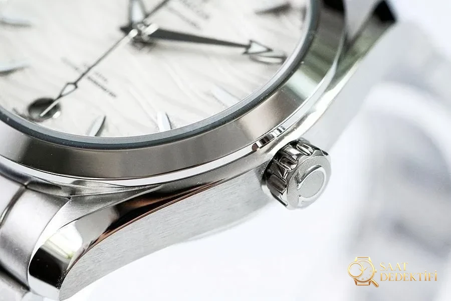 VS Factory Omega Seamaster 150 wave white replica wristwatch - 34 mm model - Macro Dial and Index Workmanship