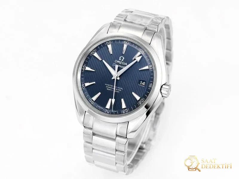 VS Factory Omega Seamaster 150 Vertical Teak Cadran bleu foncé Réplique de montre - Montre VS - Détail du cadran et finition de la lunette