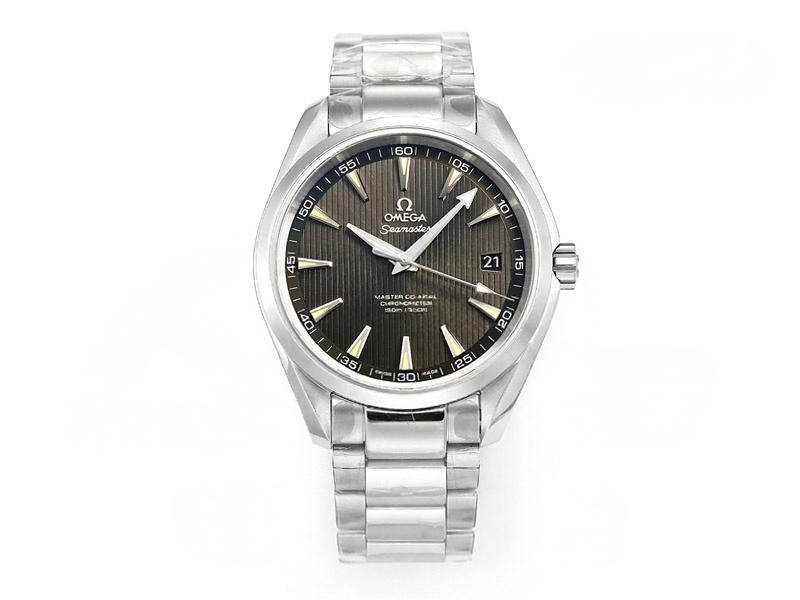 VS Factory Omega Seamaster 150 dikey tik ağacı gri kadranlı replika saat - VS Watch — 1. fotoğraf