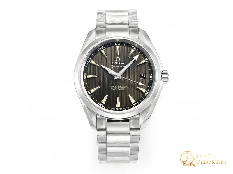 Vs Factory Omega Seamaster 150 Dikey Tik Agaci Gri Kadranli Replika Saa... - Ön Görünüm ve Kasa Tasarımı