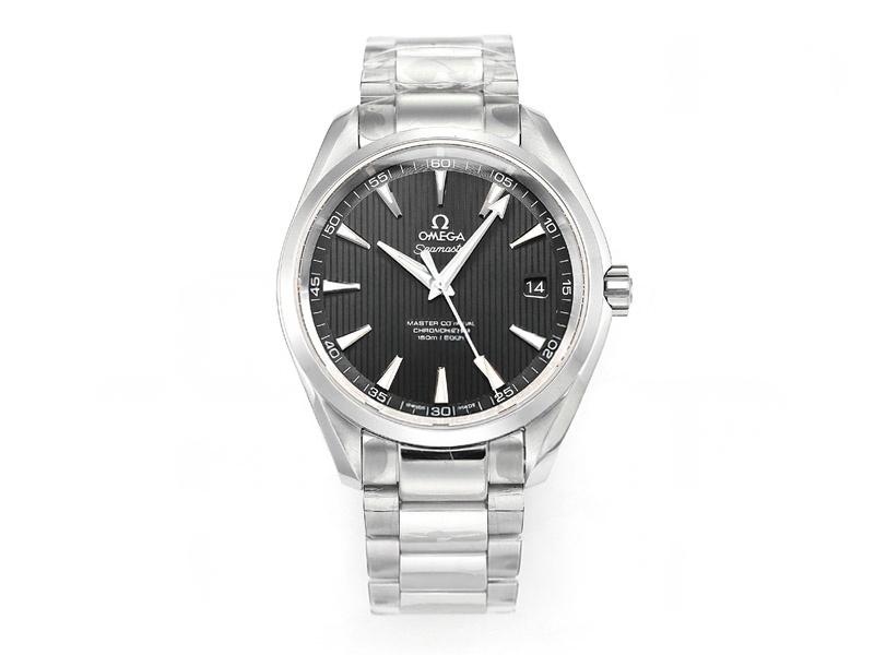 VS Factory Omega Seamaster 150 Dikey Tik Ağacı Siyah Kadran Replika Kol Saati - VS Saat — 1. fotoğraf