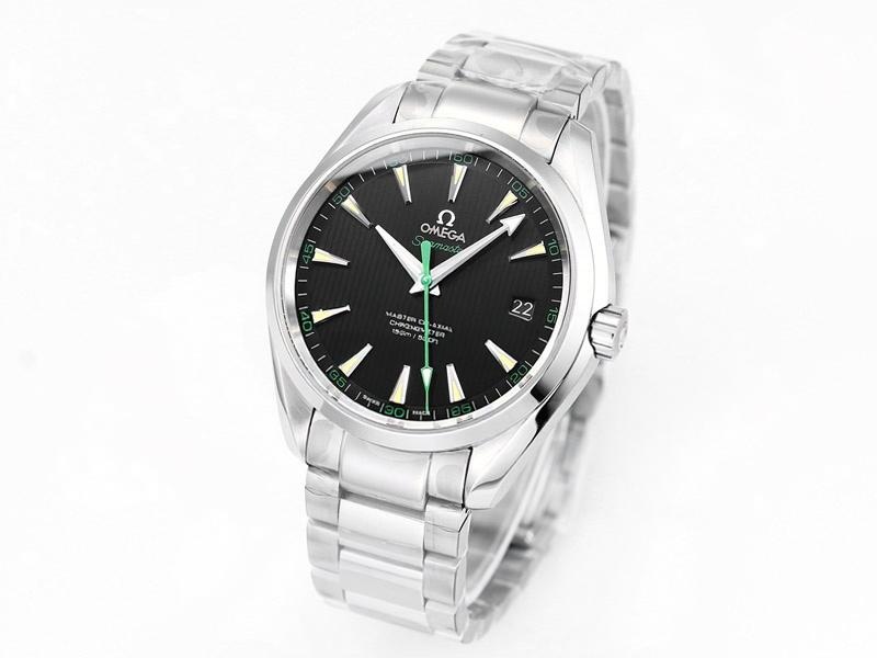 VS Factory Omega Seamaster 150 Dikey Tik Ağacı Yeşili Akrep-Yelkovan Replika Kol Saati - VS Saat — 2. fotoğraf