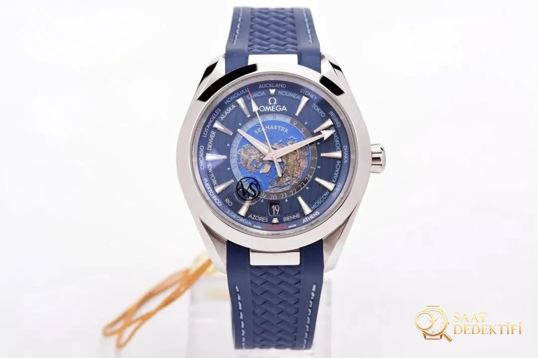 VS Factory Omega Seamaster 150 GMT Dünya Saati kol saati incelemesi - Kadran Detayı ve Bezel İşçiliği