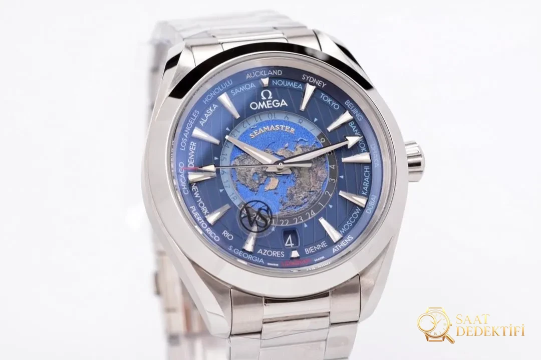 VS Factory Omega Seamaster 150 GMT Dünya Saati kol saati incelemesi - Arka Kapak ve Mekanizma Detayı