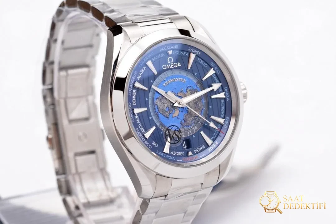 VS Factory Omega Seamaster 150 GMT Dünya Saati kol saati incelemesi - Klips Kilidi ve Lazer Damgalar