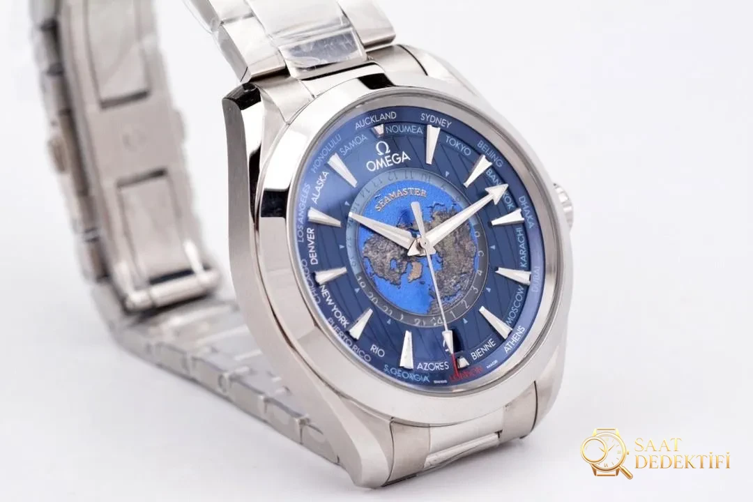 VS Factory Omega Seamaster 150 GMT Dünya Saati kol saati incelemesi - Fosfor ve Super-LumiNova Gece Görünümü