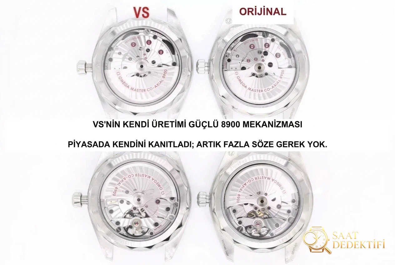 VS Factory Omega Seamaster 150 metre 220.12.41.21.06.00 serisi AQUA TERRA replika saat ile orijinal karşılaştırmalı inceleme - Bilezik Bakla Ayrımı ve Pim Yapısı