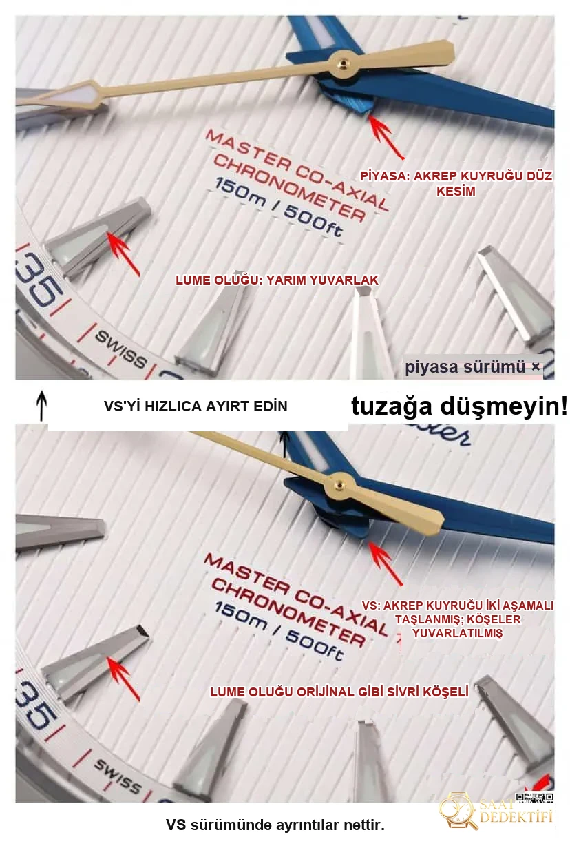 VS Factory Omega Seamaster 150 metre nasıl ayırt edilir? - Kasa Profili ve Kurma Kolu İncelemesi