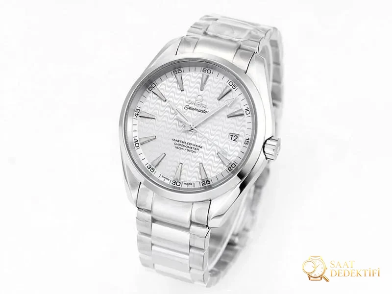 VS Factory Omega Seamaster 150 Rio Beyaz Replika Kol Saati - VS Saat - Kadran Detayı ve Bezel İşçiliği