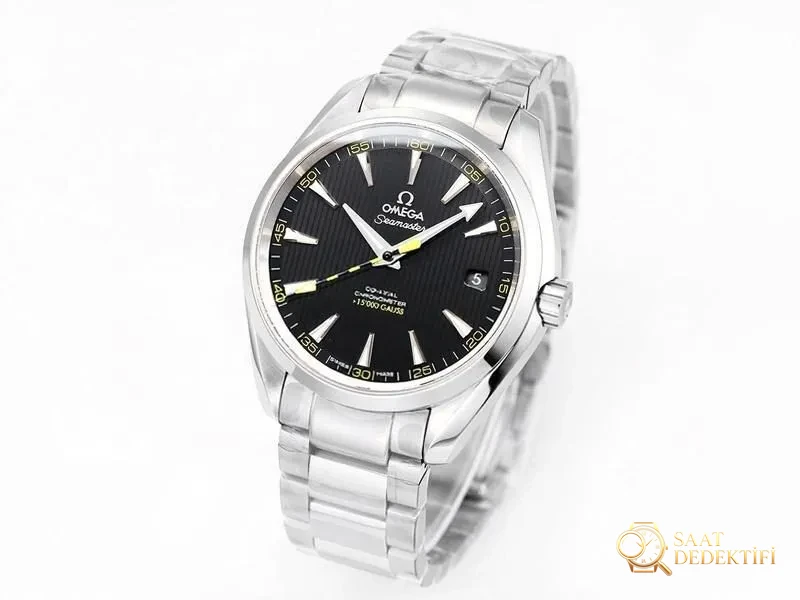VS Factory Omega Seamaster 150 Serisi Bumblebee Replika Saat - VS Saat - Kadran Detayı ve Bezel İşçiliği
