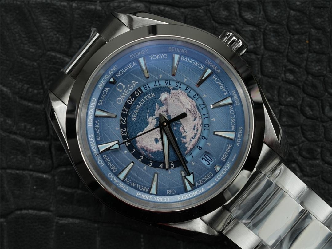 VS Factory Omega Seamaster 150 World Time, Seamaster 6000, SUMMER BLUE 75. Yıl Anma Serisi — 6. fotoğraf