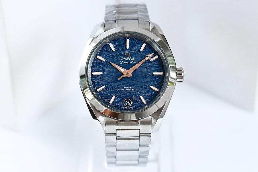 VS Factory Omega Seamaster 150m dalga mavisi replika kol saati - 34 mm model — 1. fotoğraf