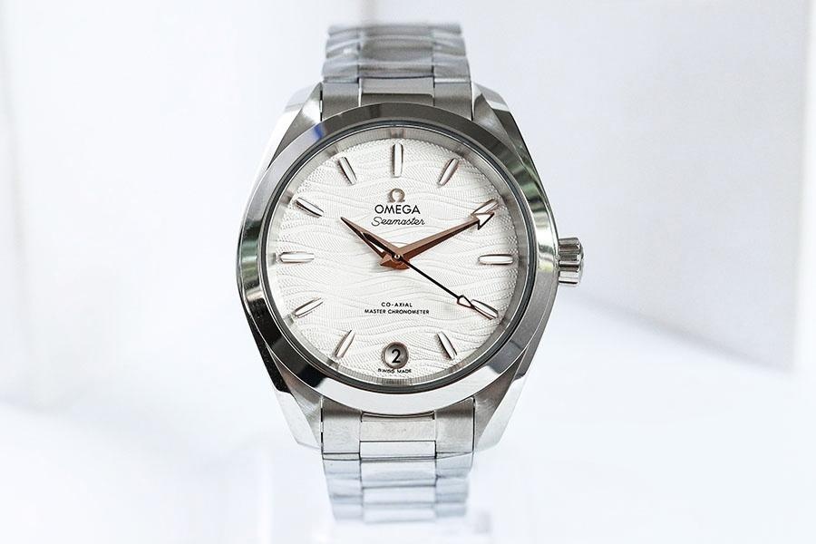 VS Factory Omega Seamaster 150M Dalga Rose Gold replika saat - 34 mm modeli — 1. fotoğraf