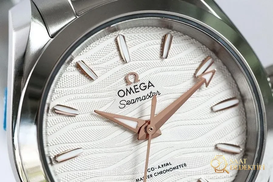 VS Factory Omega Seamaster 150M Dalga Rose Gold replika saat - 34 mm modeli - Kasa Profili ve Kurma Kolu İncelemesi