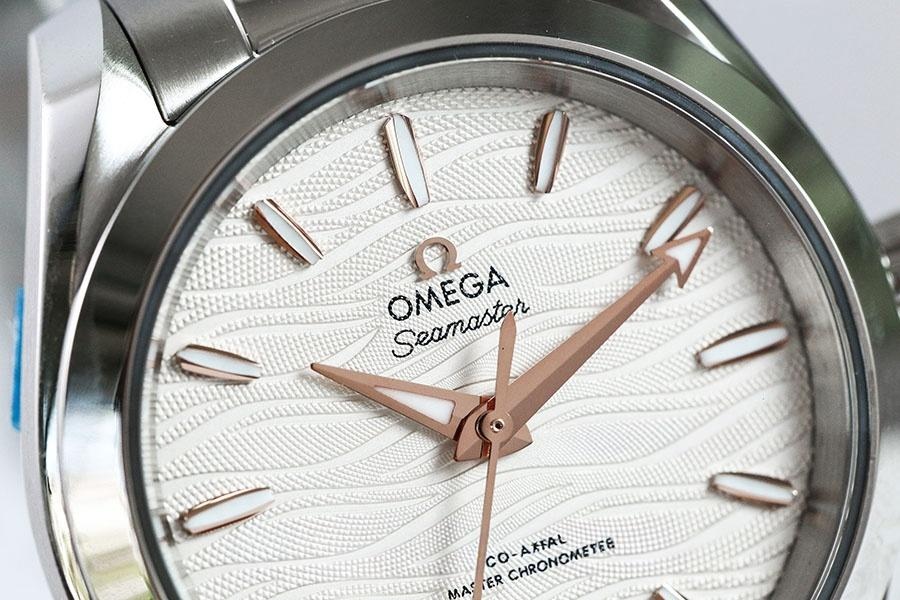 VS Factory Omega Seamaster 150M Dalga Rose Gold replika saat - 34 mm modeli — 3. fotoğraf